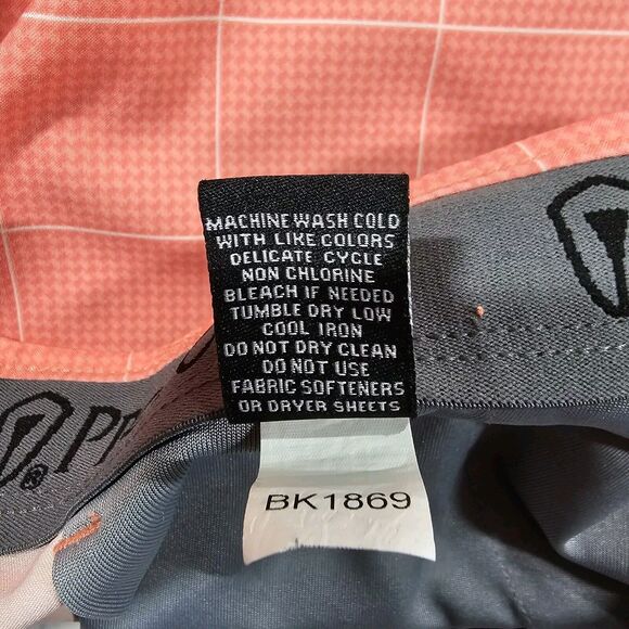 Pro Tour Shorts MENS SIZE 38 Cool Play Plaid Flat Front Golf Pink - Picture 9 of 10